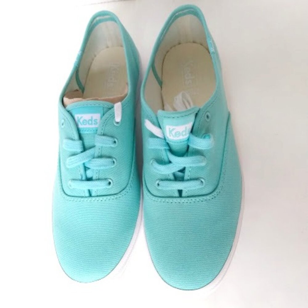KEDS Women's Champion Core Canvas Shoes Aqua Size 9